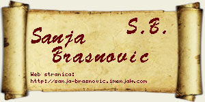 Sanja Brašnović vizit kartica